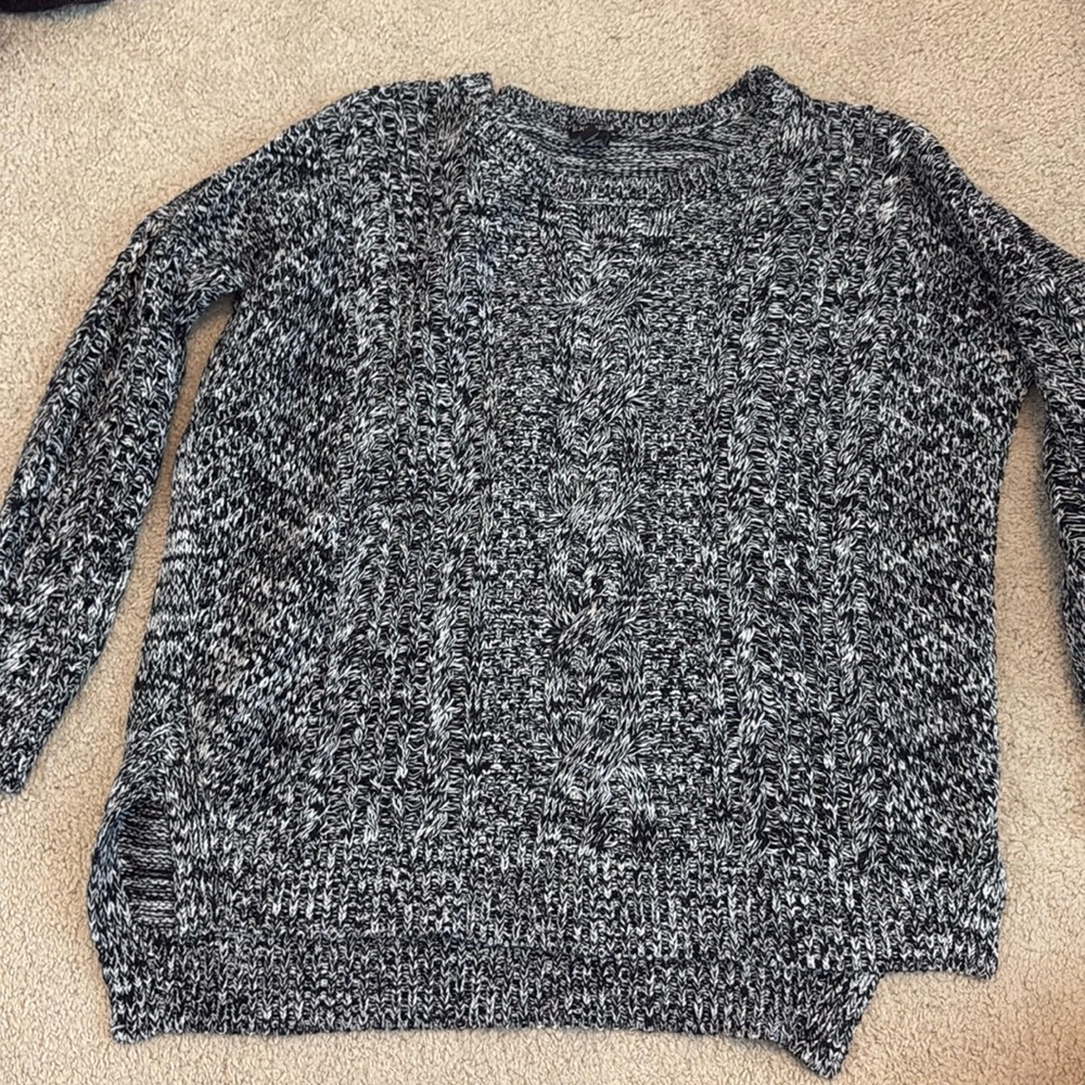 Black and white sweater